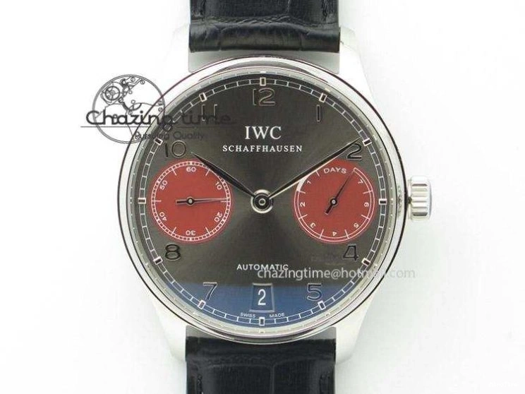 MIROTIME 0316 ZeroBulk Portuguese Real PR IW500715 SS AZF 1:1 Best Edition White Blue Dial on Blue Leather Strap A 7034